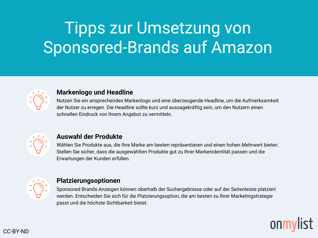 Tipps zur Umsetzung von Sponsored-Brands auf Amazon