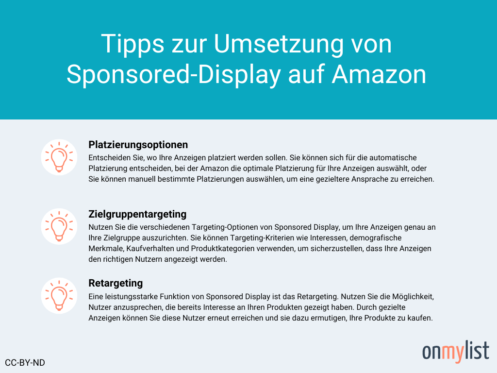 Tipps zur Umsetzung von Sponsored-Display auf Amazon