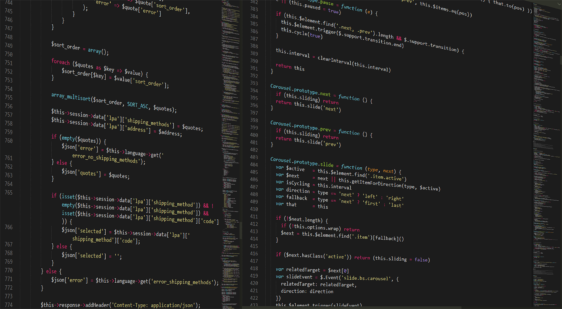 HTML Code einer Website